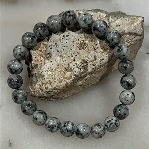 Japanese Kazan Stone 8mm Beaded Stretch Bracelet